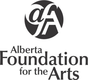 "Alberta Foundation for the Arts" black circular logo