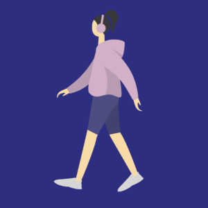 a person walking